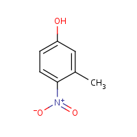 3-Methyl-4-nitrophenol formula graphical representation