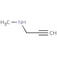 N-Methylpropyn-2-ylamine formula graphical representation
