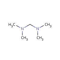 N,N,N',N'-Tetramethylmethylenediamine formula graphical representation