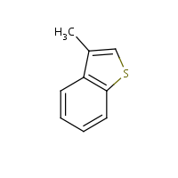 3-Methylbenzo(b)thiophene formula graphical representation