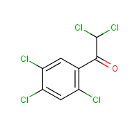2,2,2',4',5'-Pentachloroacetophenone formula graphical representation