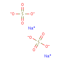 Disulfuric acid, disodium salt formula graphical representation