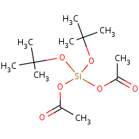 Di-tert-butoxydiacetoxysilane formula graphical representation