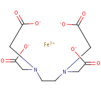 Iron EDTA formula graphical representation