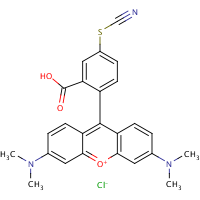 Tetramethylrhodamine thiocyanate formula graphical representation