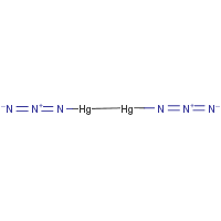 Mercury azide formula graphical representation