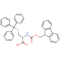 N(alpha)-Fluorenylmethyloxycarbonyl-S-tritylcysteine formula graphical representation