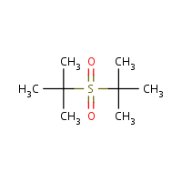 Propane, 2-((1,1-dimethylethyl)sulfonyl)-2-methyl- formula graphical representation