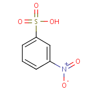 3-Nitrobenzenesulfonic acid formula graphical representation