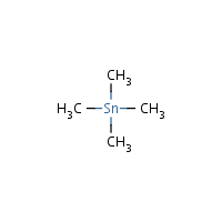 Tetramethyltin formula graphical representation