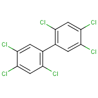 2,2',4,4',5,5'-Hexachlorobiphenyl formula graphical representation