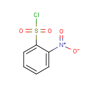 2-Nitrobenzenesulfonyl chloride formula graphical representation