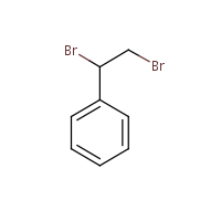 (1,2-Dibromoethyl)benzene formula graphical representation
