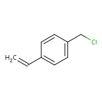 4-Vinylbenzyl chloride formula graphical representation