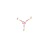 Dysprosium fluoride formula graphical representation