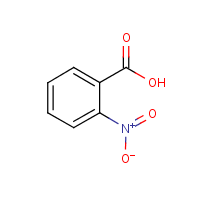 2-Nitrobenzoic acid formula graphical representation