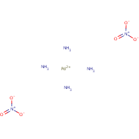 Tetraamminepalladium(II) nitrate formula graphical representation