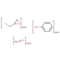 Formaldehyde, polymer with 2-(chloromethyl)oxirane and phenol formula graphical representation