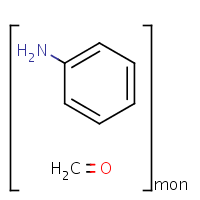 Formaldehyde, polymer with benzenamine formula graphical representation