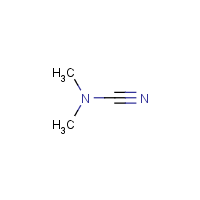 Dimethyl cyanamide formula graphical representation