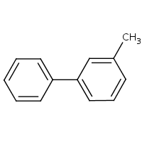 3-Methylbiphenyl formula graphical representation