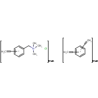 Poly(divinylbenzene-co-trimethyl(vinylbenzyl)ammonium chloride) formula graphical representation