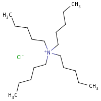 Tetrapentylammonium chloride formula graphical representation