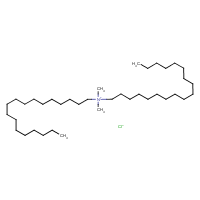 Dimethyldioctadecylammonium chloride formula graphical representation