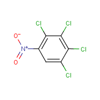 2,3,4,5-Tetrachloronitrobenzene formula graphical representation
