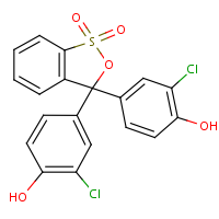 Chlorophenol red formula graphical representation