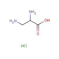 DL-2,3-Diaminopropionic acid monohydrochloride formula graphical representation