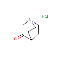 3-Quinuclidinone hydrochloride formula graphical representation