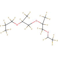2H-Perfluoro-5,8-dimethyl-3,6,9-trioxadodecane formula graphical representation