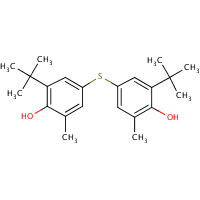 4,4'-Thiobis(2-tert-butyl-6-methylphenol) formula graphical representation