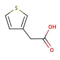 3-Thiopheneacetic acid formula graphical representation
