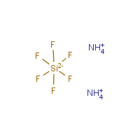 Ammonium fluosilicate formula graphical representation
