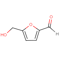 5-(Hydroxymethyl)-2-furaldehyde formula graphical representation