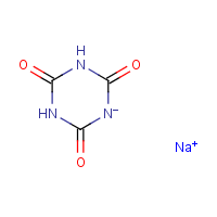 Sodium cyanurate formula graphical representation