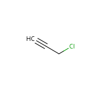 Propargyl chloride formula graphical representation