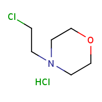 4-(2-Chloroethyl)morpholine hydrochloride formula graphical representation