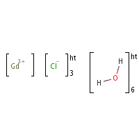 Gadolinium chloride hexahydrate formula graphical representation