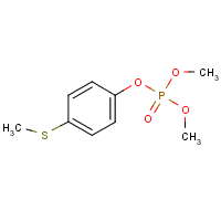 Dimethyl p-(methylthio)phenyl phosphate formula graphical representation