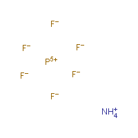 Ammonium hexafluorophosphate formula graphical representation