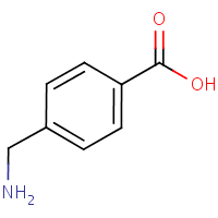 4-(Aminomethyl)benzoic acid formula graphical representation