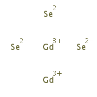 Gadolinium selenide formula graphical representation