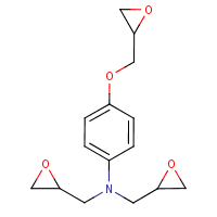 4-(Diglycidylamino)phenyl glycidyl ether formula graphical representation