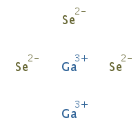 Gallium diselenide formula graphical representation