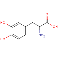 DL-Dihydroxyphenylalanine formula graphical representation