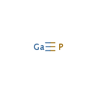 Gallium phosphide formula graphical representation