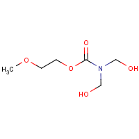 2-Methoxyethyl dimethylolcarbamate formula graphical representation